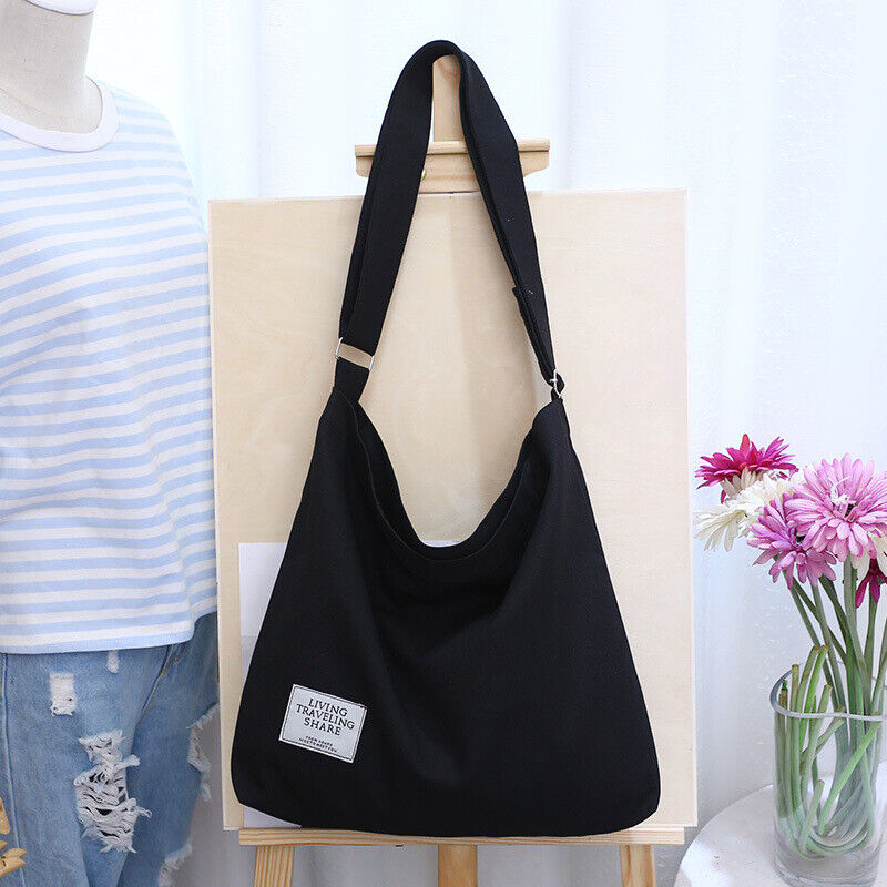 Womens Hobo Large Canvas Shoulder Bag Messenger Bag Travel Handbag Tote Bag