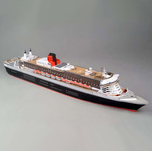 1/400 Queen Mary II Cruise Liner Ship 3D Paper Model Craft Display Unassembled B