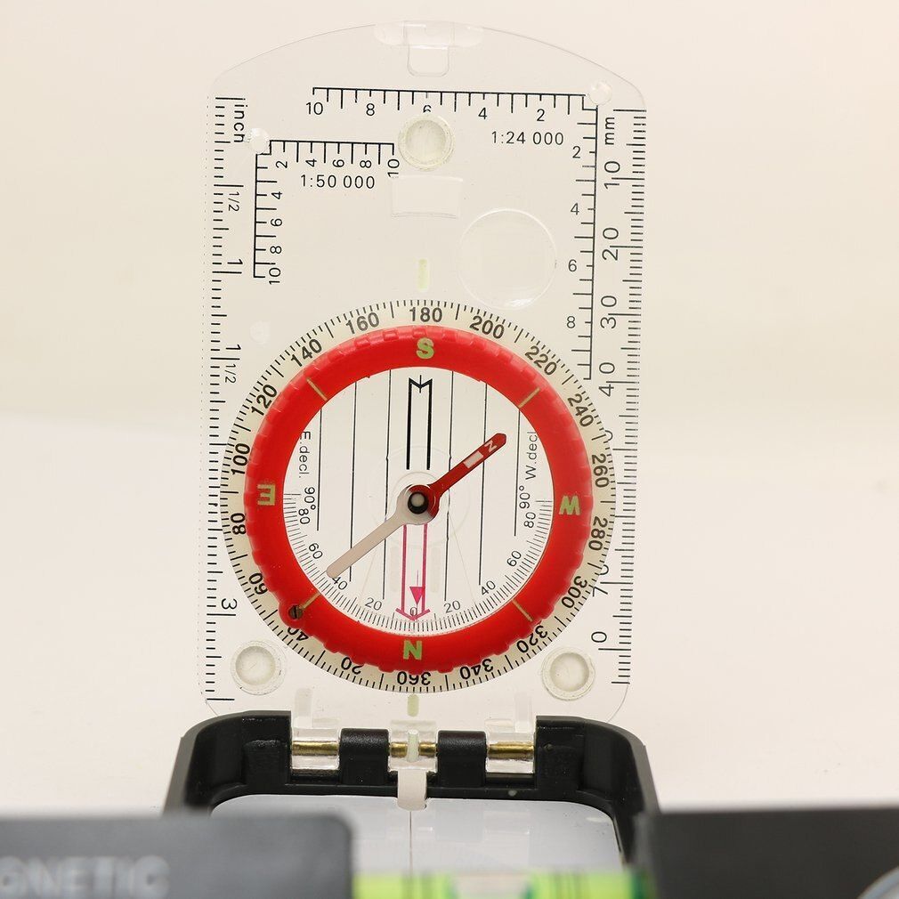 Orienteering Map Compass Outdoor Camping Adjustable Declination Clinometer LED
