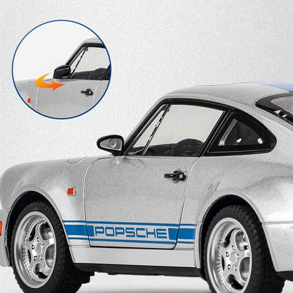 1:24 Porsche 911 Carrera RS 964 Diecast Model Car Sports Toy Vehicle Sound Light