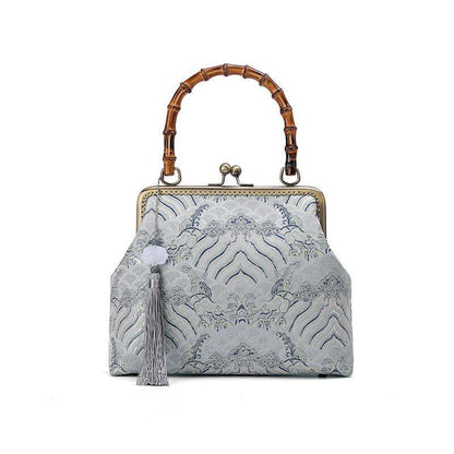 Vintage Bag Chain Shoulder Crossbody Bags Shell Lock Handmade Purses 26*20*7 CM