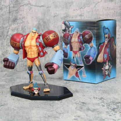 Anime One Piece Franky Frankie PVC Action Figure Model Toy Statue GK CUTTY·FLAMn