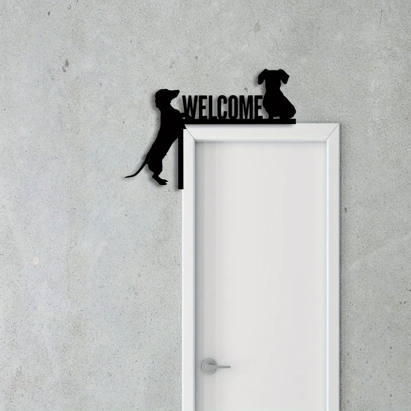 Wiener Dog Welcome Metal Wall Art Dachshund Pet Lover Gift Home Decor