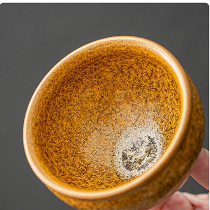 Crude Pottery Tea Cup Ceramic Personal Cup Chinese Kungfu Tea Cup Master Cup New