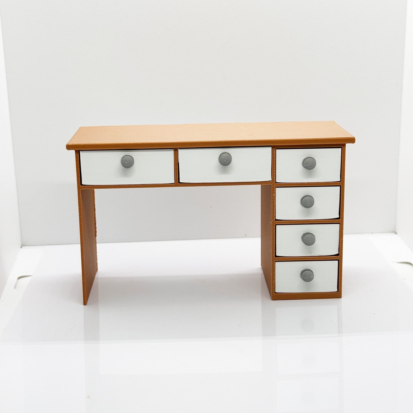 RHF12201 1/12 Dollhouse Model Desk And Chair Set Office Furniture