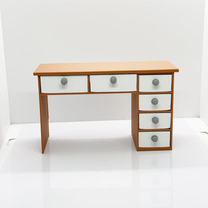 RHF12201 1/12 Dollhouse Model Desk And Chair Set Office Furniture