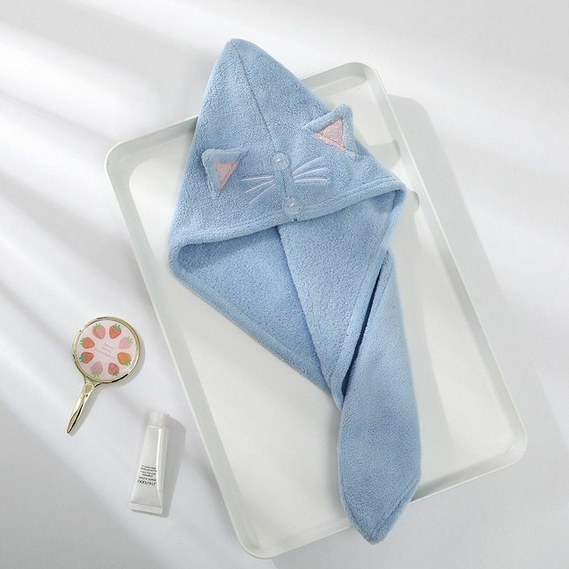 Dry Hair Hats Towels Bathroom Microfiber Solid Quickly Homes Textile Embroidery