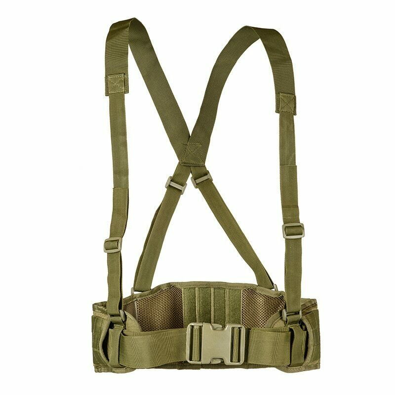 Army War Battle Belt Military Tactical Nylon Waist Bag Tools Carrier CS Belt