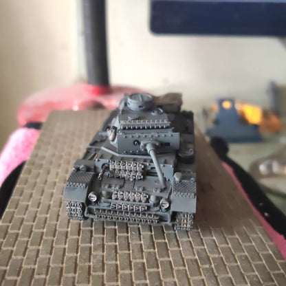 Homemade 1/72 German Type III L Military Tank Finished Model Static Ornament