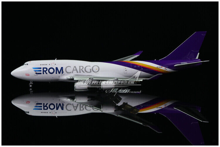 1:400 JC Wings ROM CARGO BOEING 747-400 Freighter Flap Down Diecast Plane Model