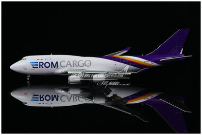 1:400 JC Wings ROM CARGO BOEING 747-400 Freighter Flap Down Diecast Plane Model