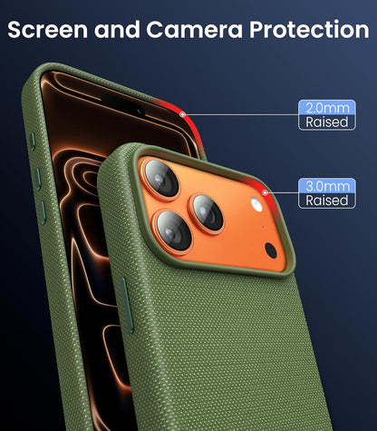 for Iphone 17 Pro Case Techwoven Green Military-Grade Drop Protection Shockproof