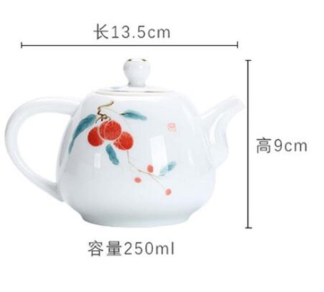 250ml Underglaze Painted Porcelain Teapot Hand Painted Kung Fu Tea Set Kettle