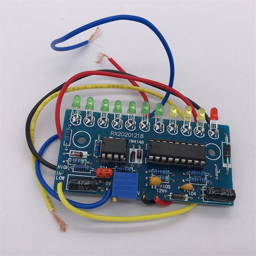 LM3915 10 LED Audio Level Indicator VU Meter Preamp Power Amplifier Indicate