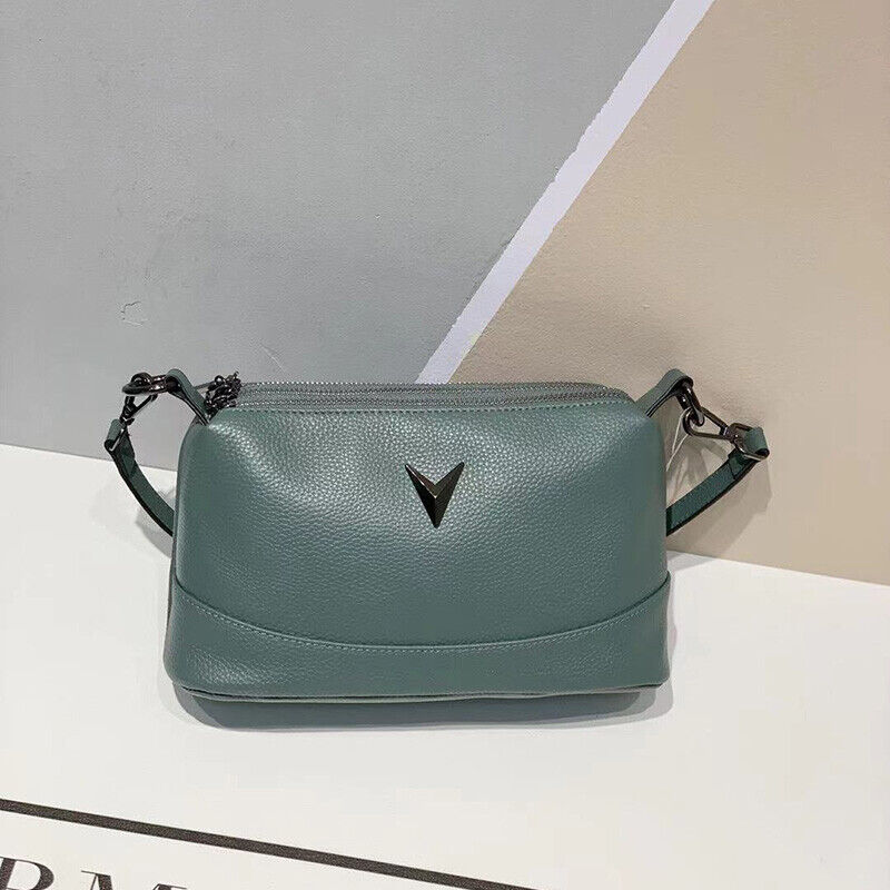 Women Genuine Leather Bag Female Natural Cowhide Shoulder Cross-body Bag