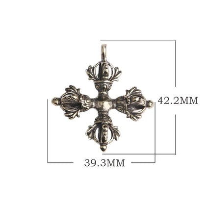 New Copper Cross Vajra Pestle Ornaments Pure Brass Buddhist Religious Instrument