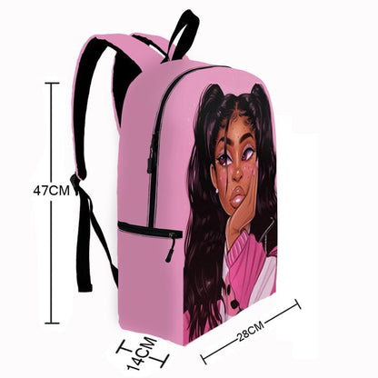 Backpack Waterproof Student School Bag Bookbag Cosplay Travel Fashion Red Purple