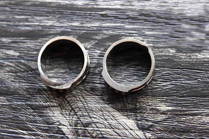 New TC4 Titanium Alloy Ring CNC Made Men Women Finger Rings Gift