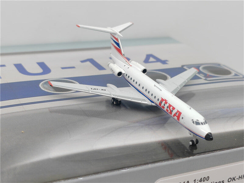 PandaModel TU-134A CSA Czech Airlines OK-HFL 1:400 DIECAST Aircraft Pre-built