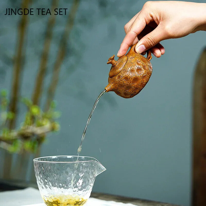 90ml Yixing Handmade Teapot Creativity Purple Clay Kettle Household Teaware