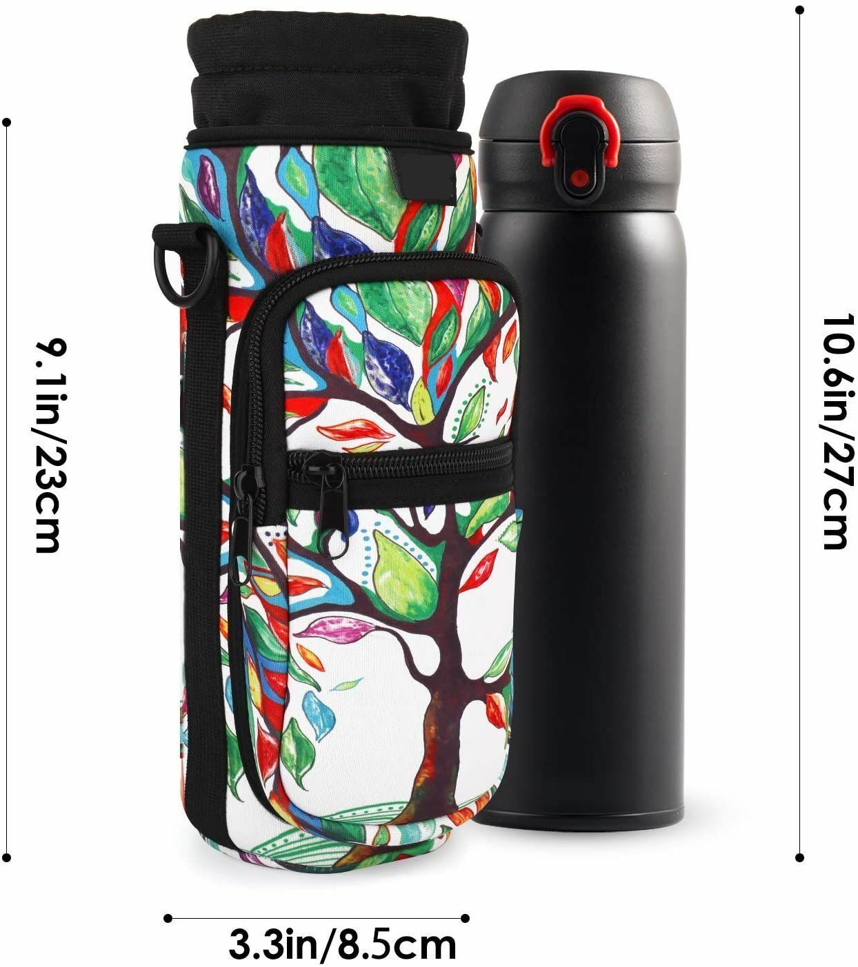 Water Bottle Holder Bag Universal Water Mug Pouch Sports Outdoor Travel Camping