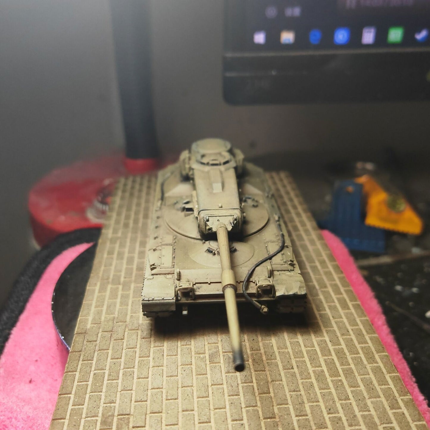 Homemade 1/72 American Concept 1B Tank Finished Model Static Ornament Toys