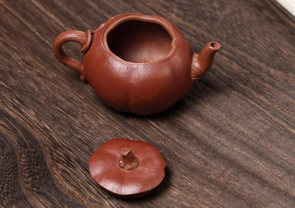 120cc chinese Yixing Handmade Zisha teapot Duan ni Pumpkin Gongfu Tea Pot