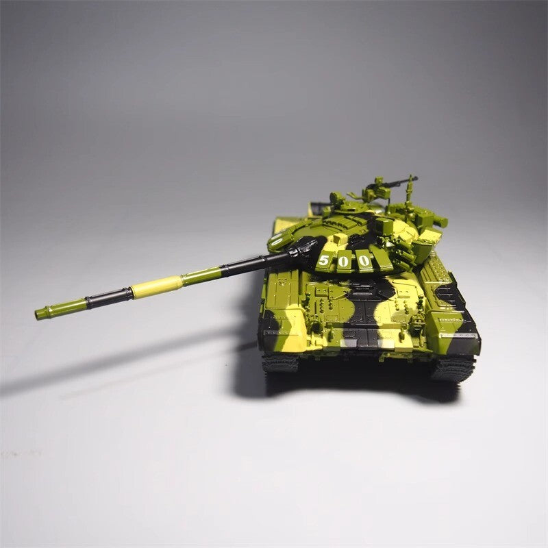 1:43 Main Battle Tank Alloy Simulation Military Ornaments Desktop T72b3 Model