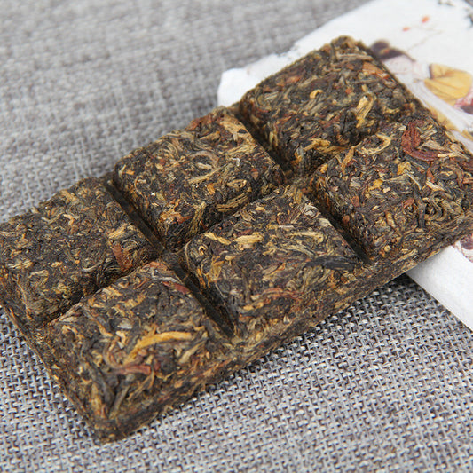 2021 Yunnan Muzhi Dianhong Red Rhyme Small Brick 50gPc Mini Black Tea