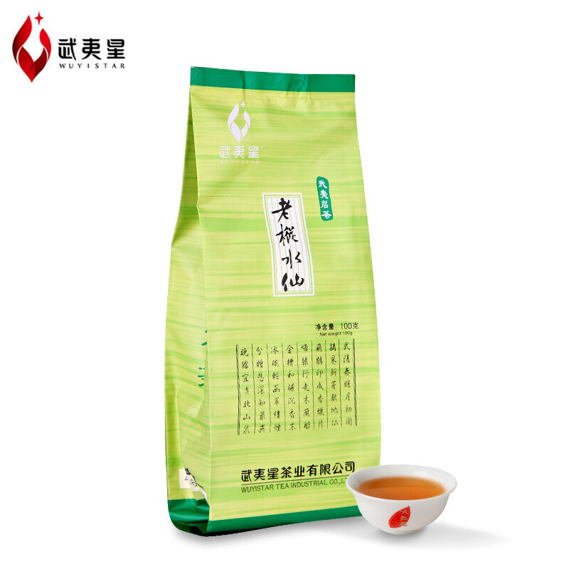 Wuyi Star Wuyi Lao Cong Shui Xian Oolong China, Fujian Yan Cha 100g Bag -