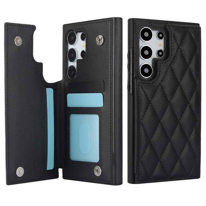 For Samsung Galaxy S25 S24 S23 S22 S21 S20 Ultra Case, Flip Folio Leather Wallet
