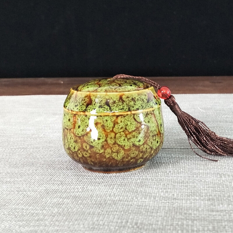 Storage Tank Teapots Canned Chinese Porcelain Ceramic Tea Candy Coffee Canister