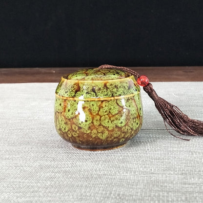 Storage Tank Teapots Canned Chinese Porcelain Ceramic Tea Candy Coffee Canister