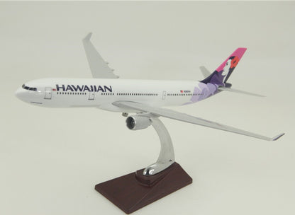 40CM HAWAIIAN AIRBUS A330-200 N392HA Passenger Airplane Resin Aircrarft Model