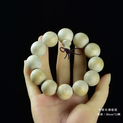 20mm Camphor Wood Bracelet Prayer Bead Bracelet Buddha Bead Bracelet Decoration