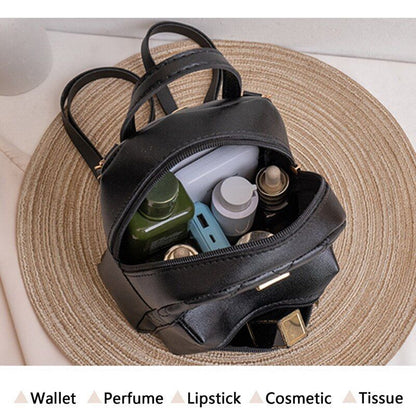 Backpack Synthetic Leather Small Bags Retro Handbag Phone Purse Pouch Travel 1PC