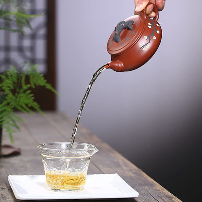 280ml Yixing Purple Clay Pot Dahongpao Plum Bossom Teapot Kung Fu Tea Set