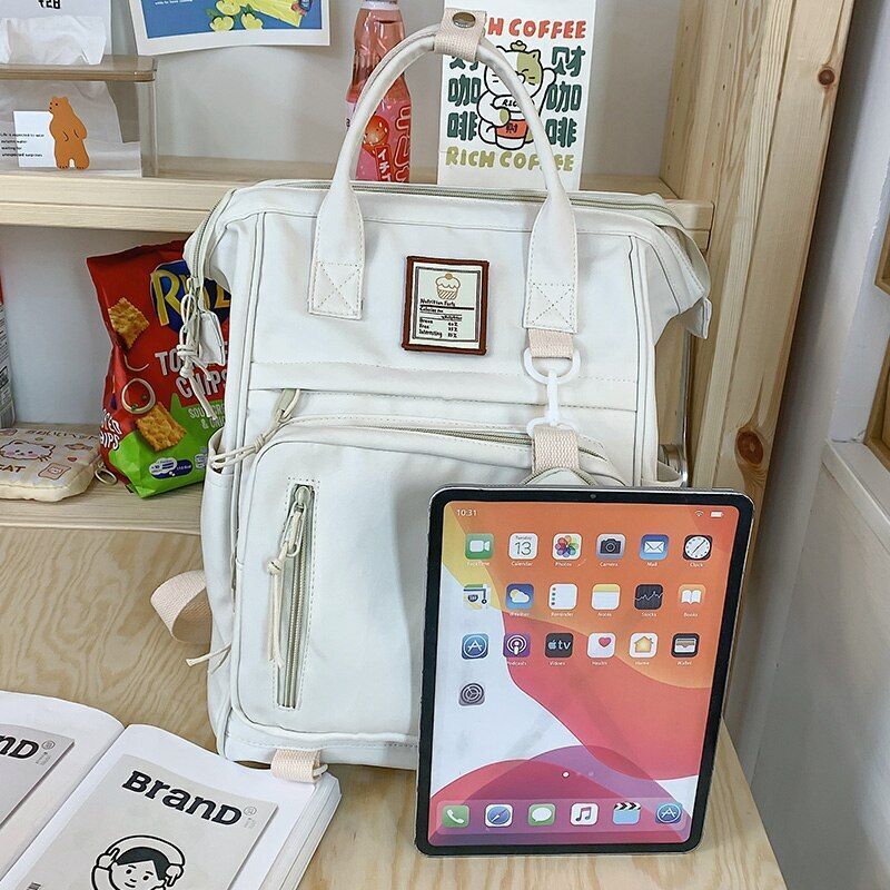 Multifunctional Nylon Backpack Laptop Casual Style Handbag School Bag 20-35 L