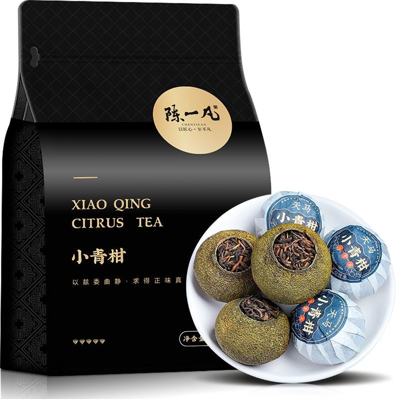 220g Xiaoqinggan Xinhui Select Palace Ripe Pu'er Blended Tea Bag Pack
