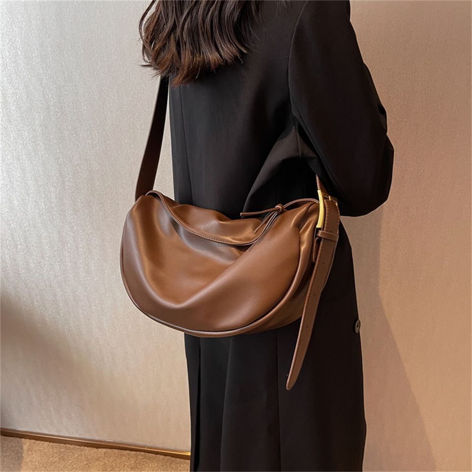 Crossbody Bags Luxury Handbags Solid Soft Shoulder Bags Travel Hobos Vintage 1PC