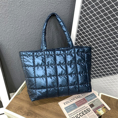 Fabric Women Bags Shoulder Bags Women Winter Travel Ladies Space Bag
