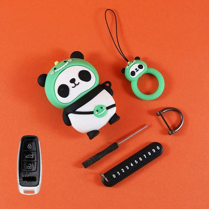 Cute Silicone Car Key Cover – Anti-Wear Cartoon Case