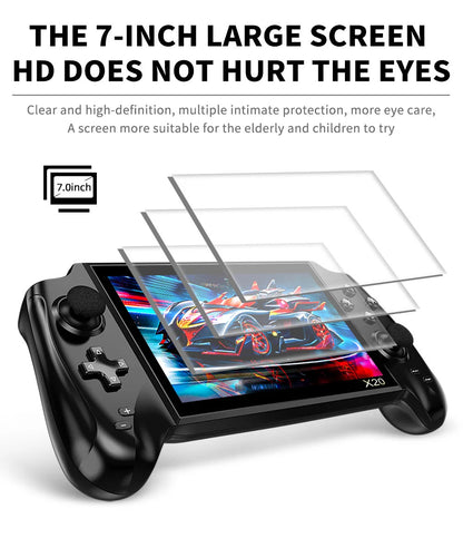 X20 7.1" Retro Handheld Game Console,IPS Screen Video Games, 3000+ Classic Games