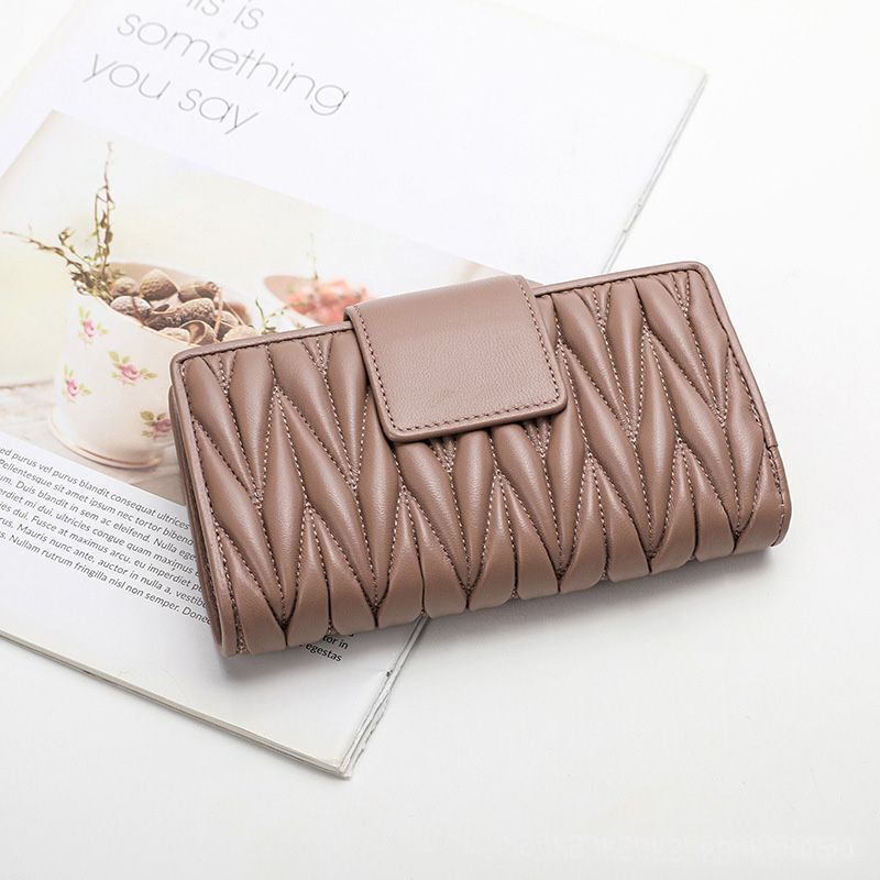 Genuine Leather Wallet Long Large Handbag Zipper Multifunctional 16*10*3 CM 1 PC