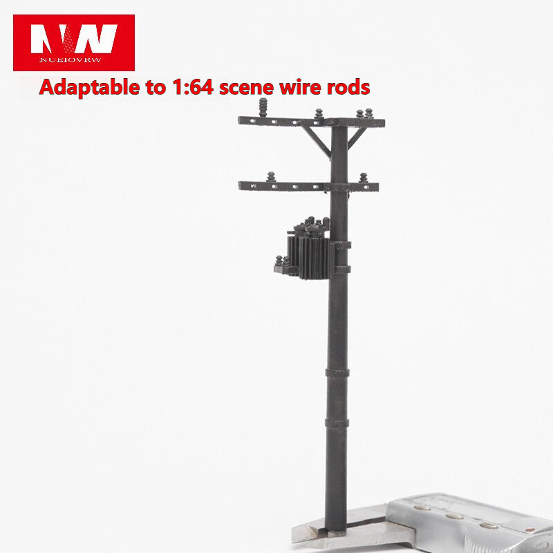 1/64 Electric Pole Model Prop City Street Scene Display Accessories Toy