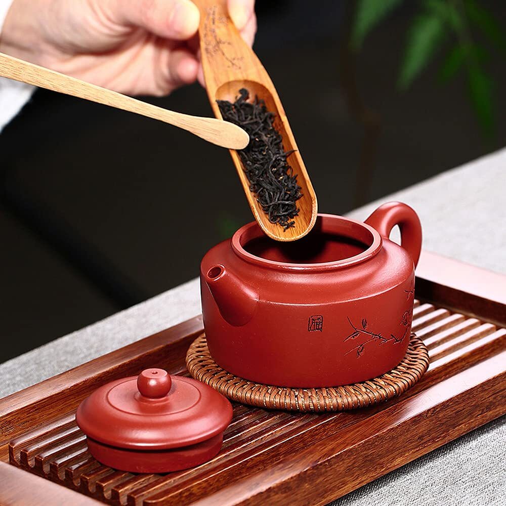 170ml Purple Clay Birds Pattern Teapot Dahongpao Kettle Kung Fu Tea Set