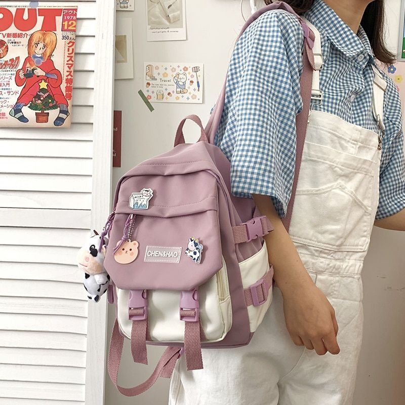 Waterproof Small Backpack Summer School Bags Cute Elementary Traveling Backpack