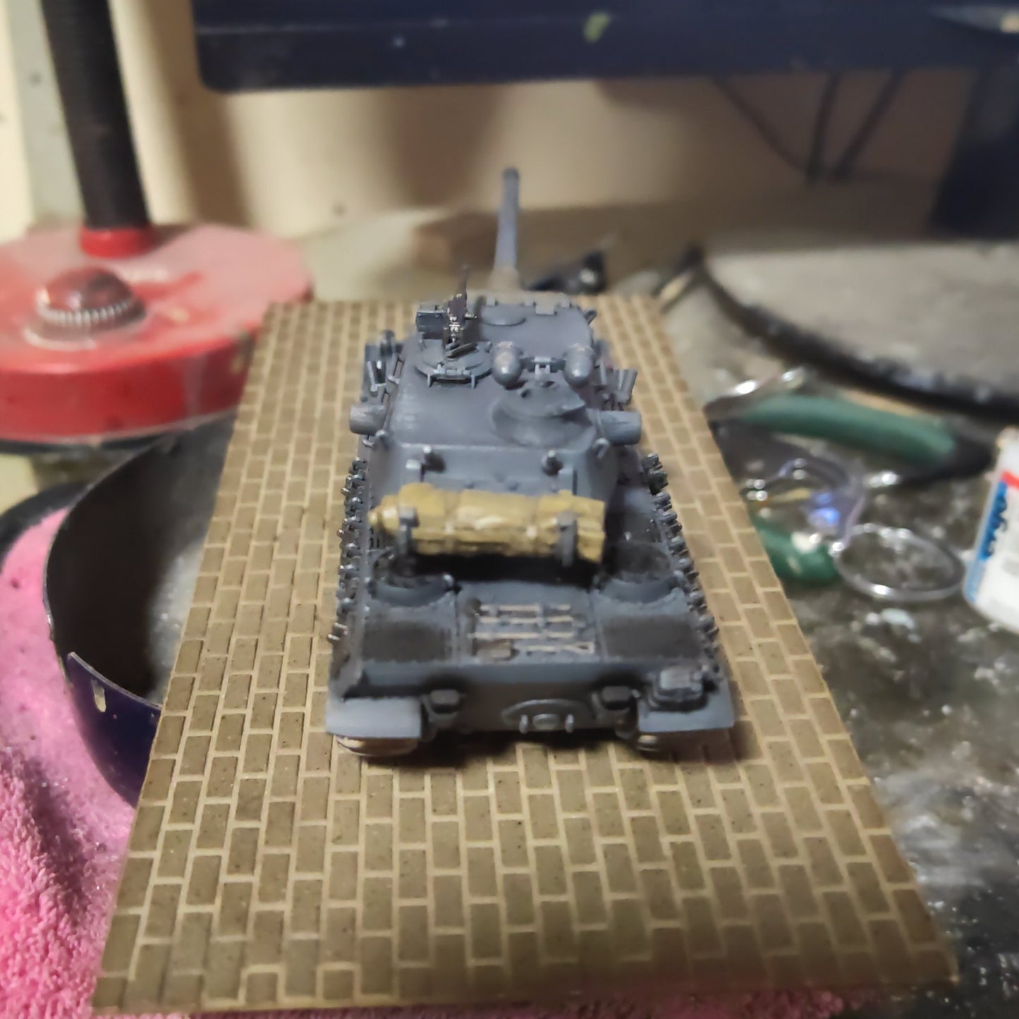 3D Printed 1/72 French M4 Tank Finished Product