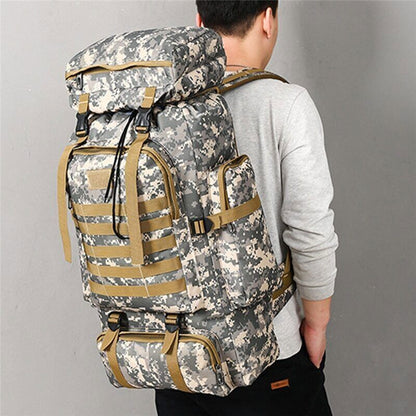80L Backpack Army Hiking Camping Backpack Travel Outdoor Sports Climbing Bag
