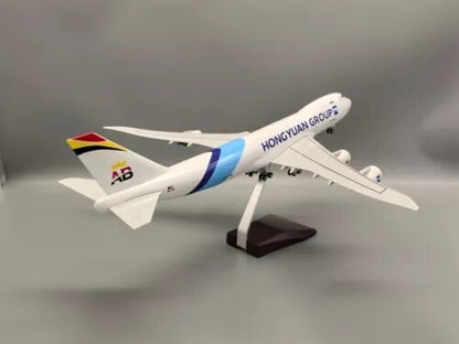 1/140 Belgian Cargo 747-8F Aircraft Model Airplanes Without Lights Toy Ornament